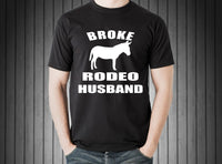 Short Sleeve T-Shirt Broke Rodeo Husband