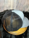 Hard to Find Man Trucker Hat – Grey & Black Mesh Adjustable Cap