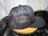 Black Mesh Back Hat — Least Overpaid Employee
