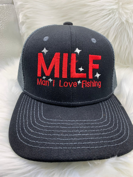 MILF Fishing Embroidered Hat