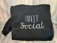 Anti Social Embroidered Sweatshirt