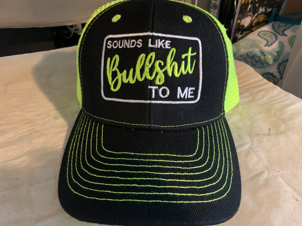 Embroidered Classic Snapback Hat - Sounds Like Bullshit