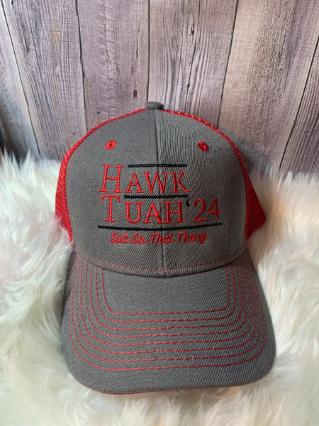 Embroidered Classic Snapback Hat - Hawk Tuah