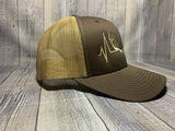 Deer Heartbeat Embroidered Hat