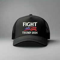 Black Trump Fight Embroidered Hat