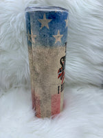 Flag and Skull Tumbler