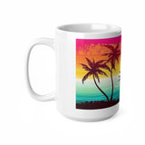 Tropical Ceramic Coffee Cups, 11oz, 15oz