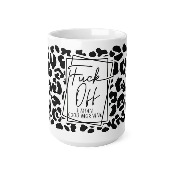 Good Morning Ceramic Coffee Cups, 11oz, 15oz