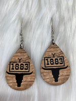 Woodgrain 1883 Earrings