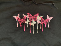 Butterfly Embroidered Hoodie