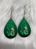 Green Gnome Love Earrings