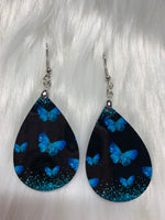 Blue Butterfly Earrings