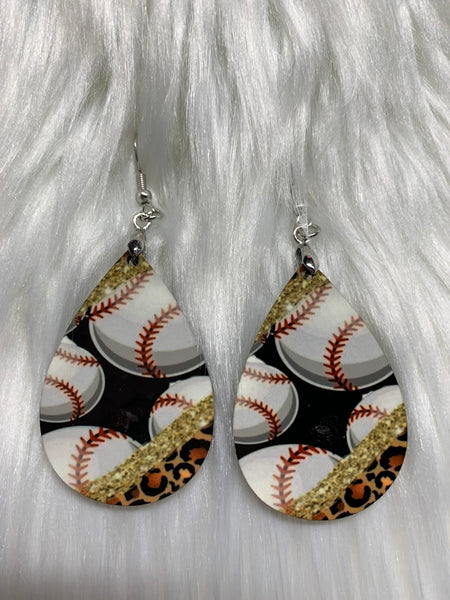 Baseball Glam Earrings