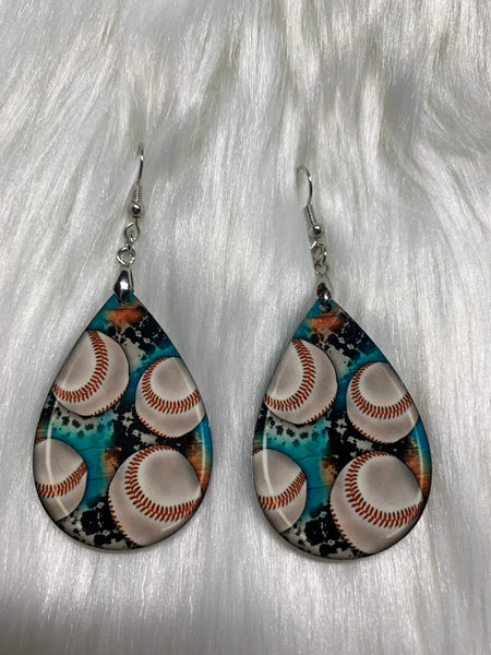 Baseball Earrings