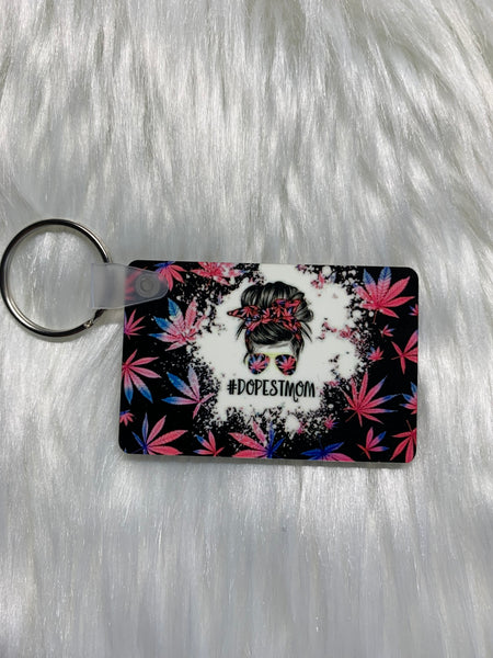 Dopest Mom Keychain