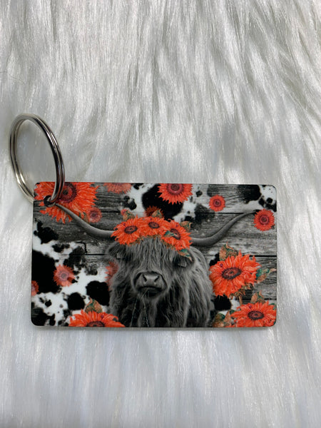 Highland Cow Keychain