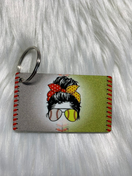 Baseball/Softball Mom Keychain