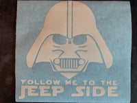 Follow Me Jeep Decal