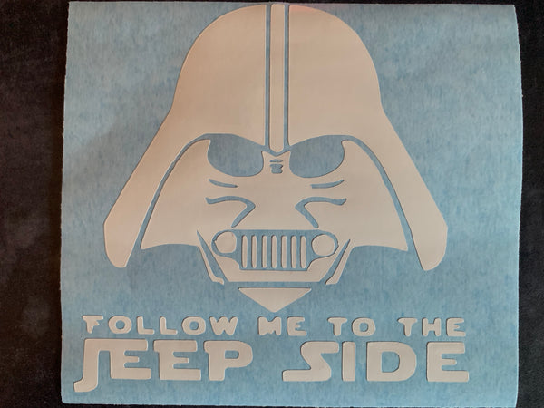 Follow Me Jeep Decal