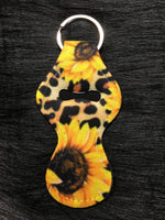 Sunflower & Leopard Print Lip Balm Holder