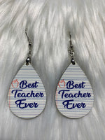 Best Teacher Ever Earrings