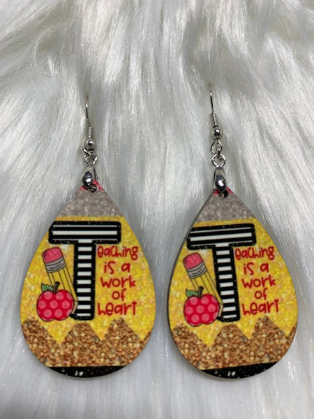 Teacher Pencil Earrings