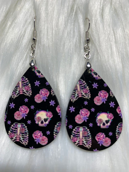 Purple Halloween Earrings