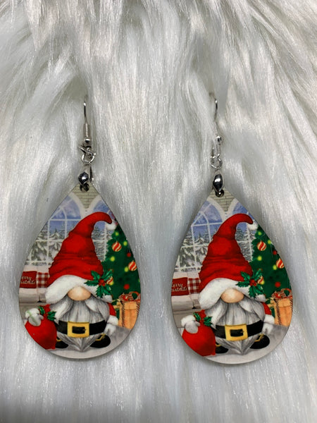 Santa Gnome Earrings