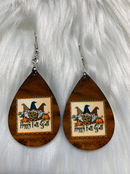 Gnomes of Fall Earrings