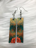 Serenity Rose Bar Earrings