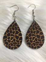 Giraffe Print Earrings