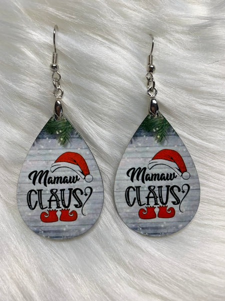 Mamaw Claus Earrings