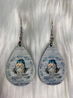 Blue Gnome Earrings