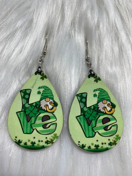 Shamrock Gnome Earrings