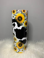 Sunflower & Cows 20oz Tumbler