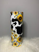 Sunflower & Cows 20oz Tumbler