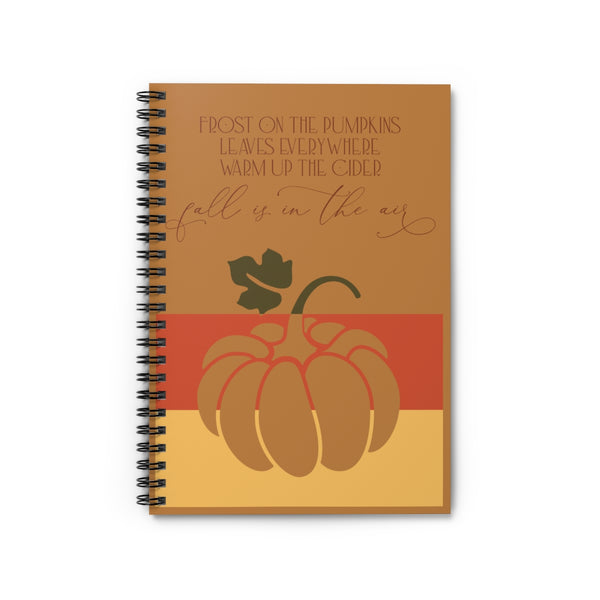 Fall Spiral Notebook - Ruled Line