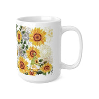 Mama Sunflower Ceramic Coffee Cups, 11oz, 15oz