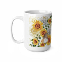 Mama Sunflower Ceramic Coffee Cups, 11oz, 15oz