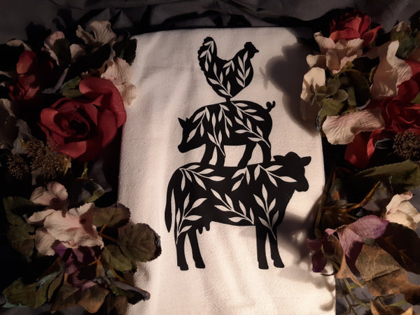 Farm Animal Dish Towel